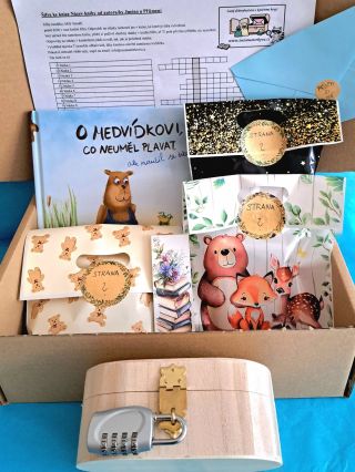 Dobrodružné knižní boxy opět myslí na dětské čtenáře… 🐻🐸✨ Vstup do světa dětského příběhu s medvídkem Šimonem od autorky...